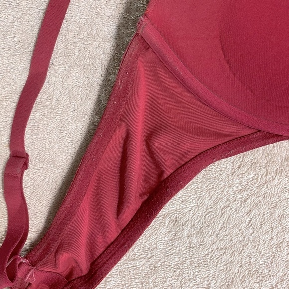 LA Senza Red Lace Beyond Sexy Classic Plunge Bra 38D - Picture 12 of 14